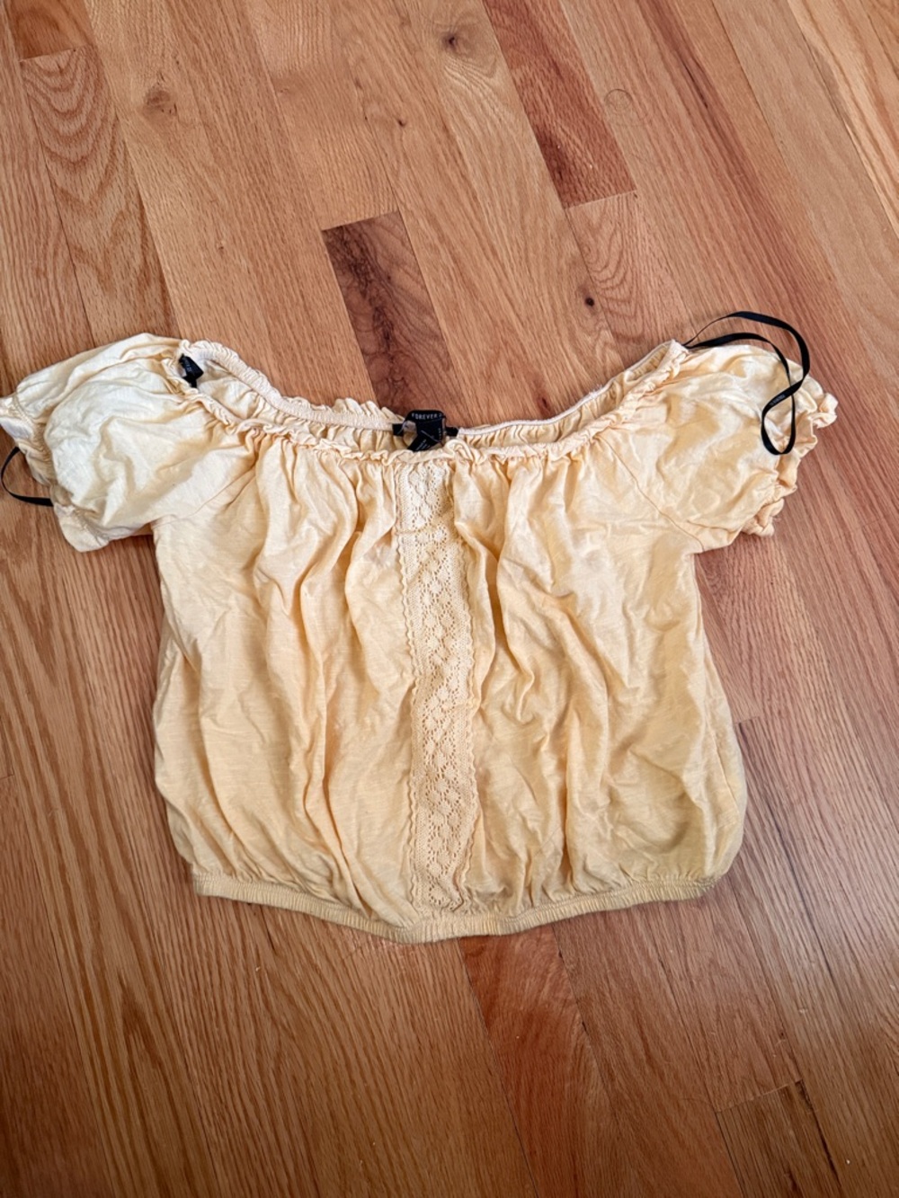 Women’s Yellow Crop Top
